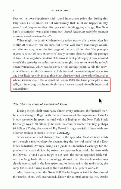 John Bogle, Foreword (2005): The Intelligent Investor (by Benjamin Graham)